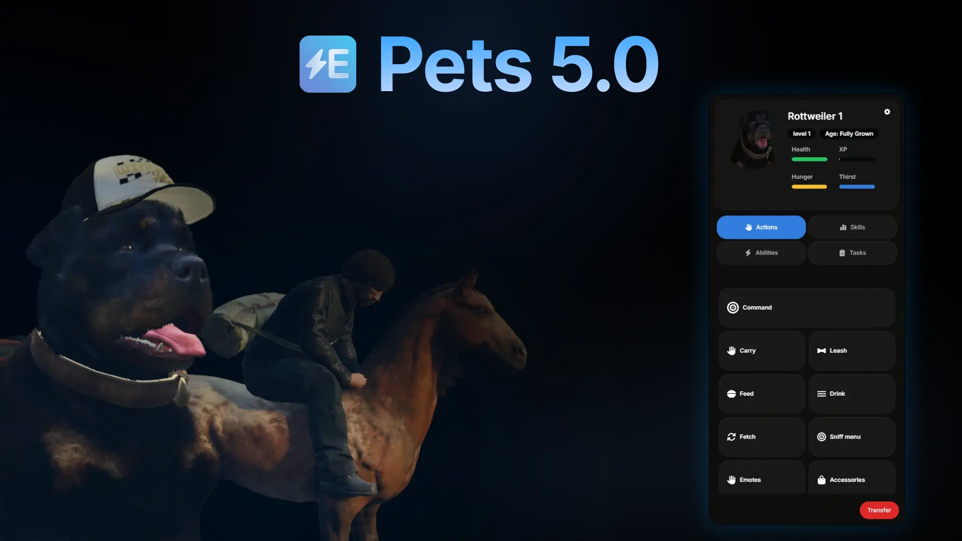 pets FiveM script screenshot 1
