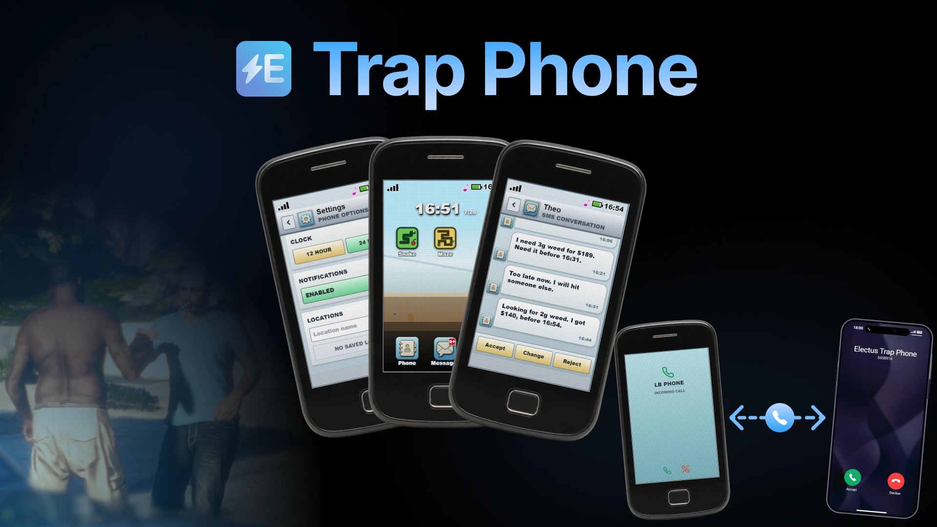 trap-phone FiveM script screenshot 1