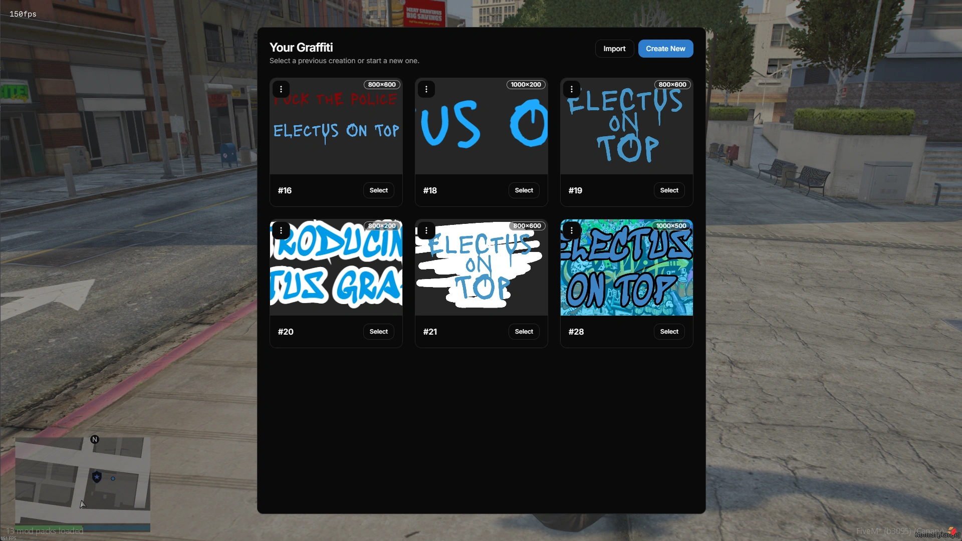 Electus Graffiti: Share Graffities